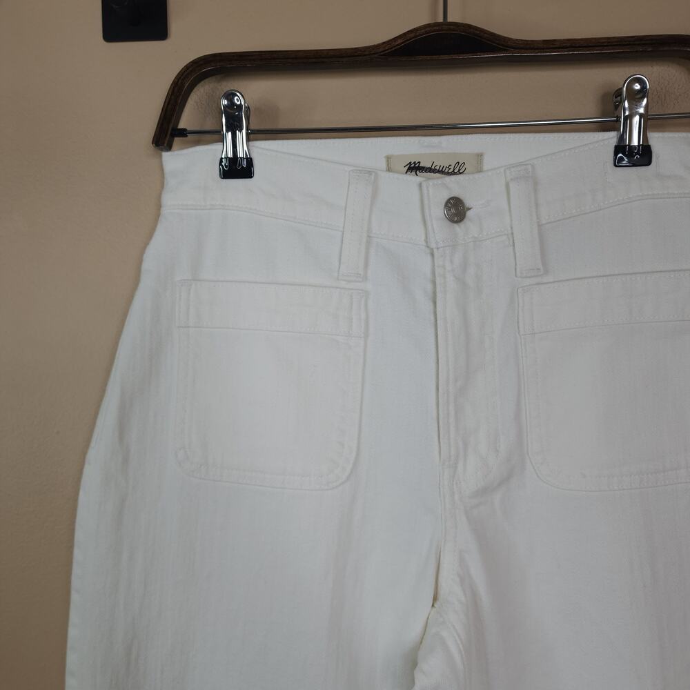 Madewell Perfect Vintage Wide-Leg Jean in Tile White: Patch Pocket Size 28P - Picture 5 of 12